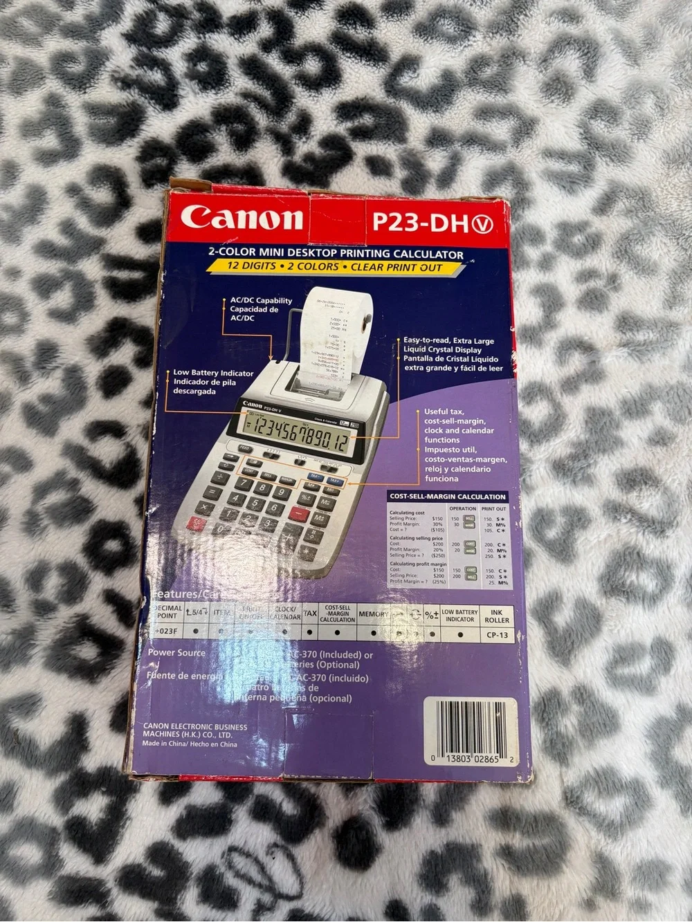 Canon P23-DH Mini Desktop Printing Calculator